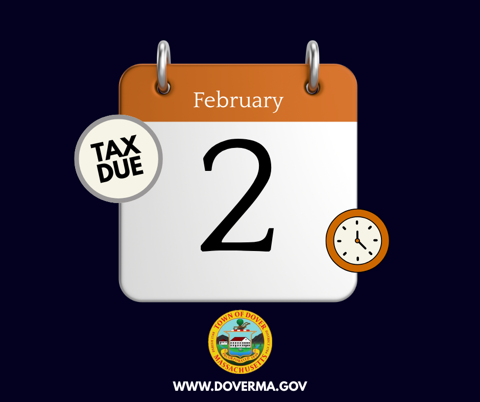 Real Estate/Personal Property Tax Bills due February 2nd