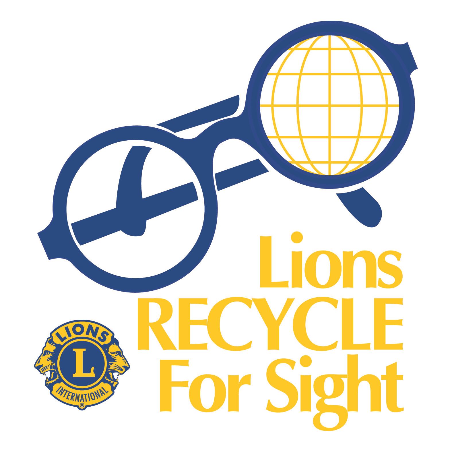 Recycle for Sight Lions Club logo
